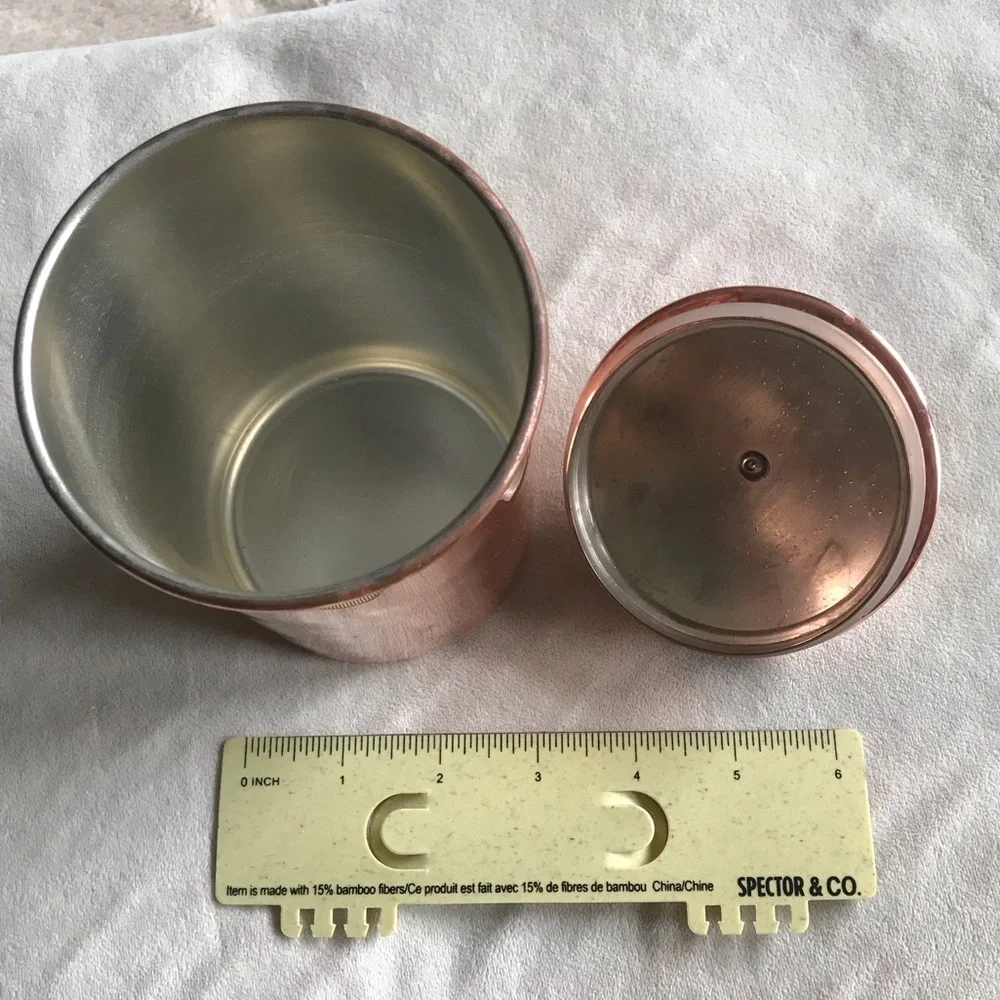 Williams-Sonoma Copper Canister with Lid - Rose Copper Finish